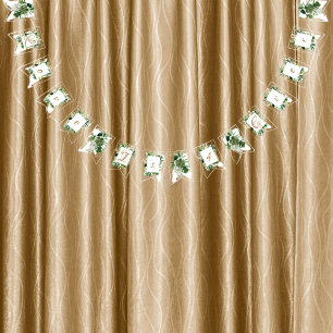 Grönt Tropical Löv Bröllop Décor Vimplar