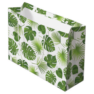 Grönt Tropical Löv Mönster Classy