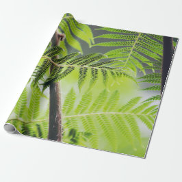  Grönt Tropical Presentpapper