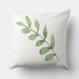 Grönt tropiskt blad sött chic modern mamma familj kudde