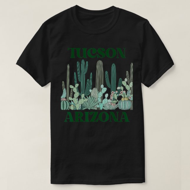 Grönt Tucson Arizona Beard strong s  T Shirt (Design framsida)