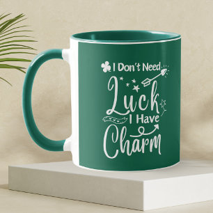 Grönt Tur Fyrklöver St Patrick Day Funny Mugg