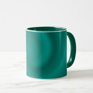 Grönt, turkos spiral mönster. mugg
