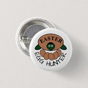 Grönt Turtle Egg, Påskägg Hunter Knapp