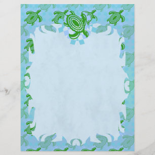 Grönt Turtle Flame Letterhead