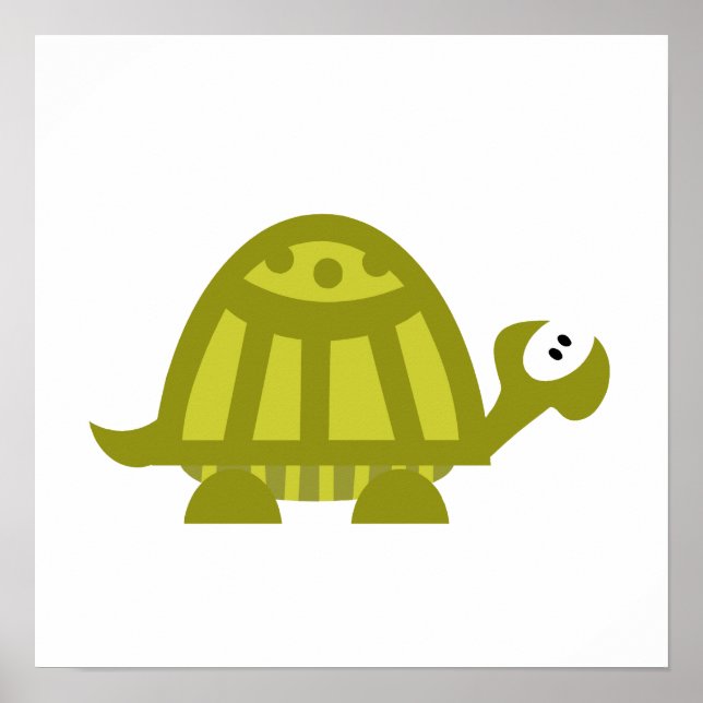 Grönt Turtle Poster (Framsidan)