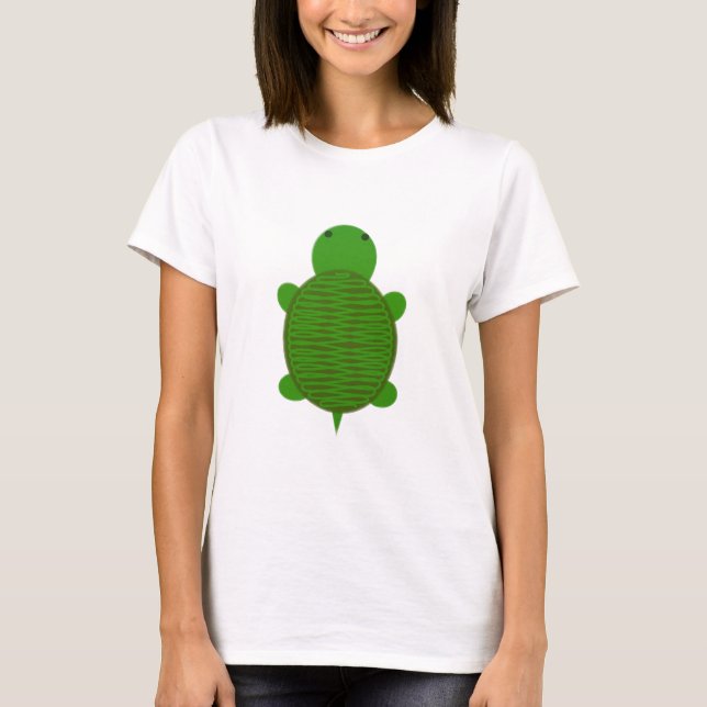 Grönt Turtle T Shirt (Framsida)