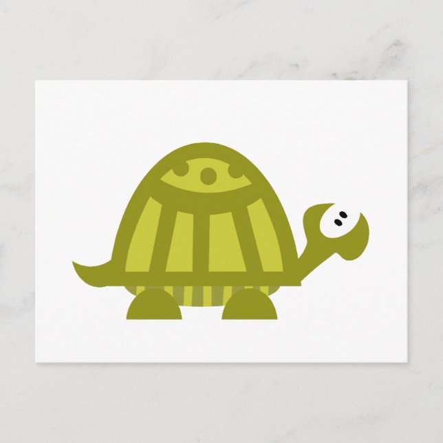 Grönt Turtle Vykort (Framsida)
