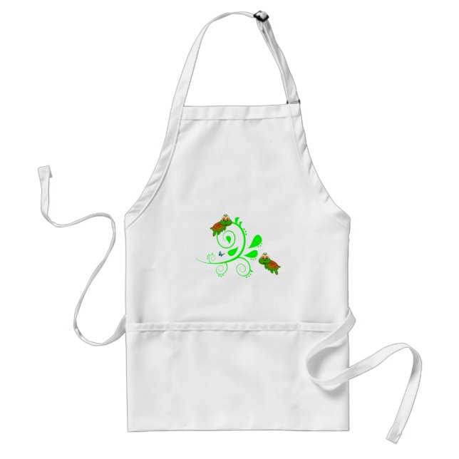 Grönt Turtles Kitchen Apron Förkläde (Framsidan)