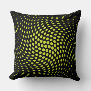 Grönt Twist Polka dots Mönster Kudde