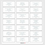Grönt Typography Bröllop Guest Adressetiketters Klistermärken<br><div class="desc">Dessa grönt-typografi av gästadressetiketter i bröllop är underbara för ett enkelt land och elegant bröllop. Typografin av grönt och vit vintage ge är en rent formell beröring. Behålla den som den är eller välj att anpassa den med teckningar eller bilder som du väljer.</div>