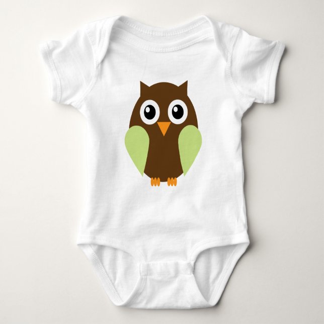 Grönt Uggla Tee (Framsida)