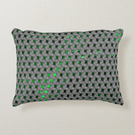 Grönt under grått-plakat, avlång kvadrat prydnadskudde