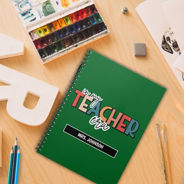 Grönt under min lärarera citat anteckningsbok (Skapare uppladdad)
