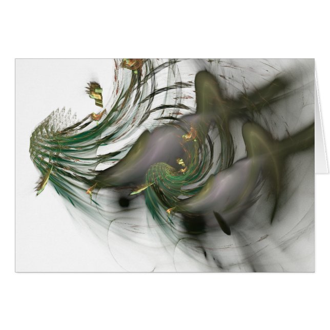 grönt underbart OBS kort (Framsidan Horizontal)