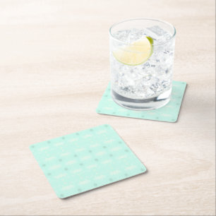 grönt underlägg papper kvadrat