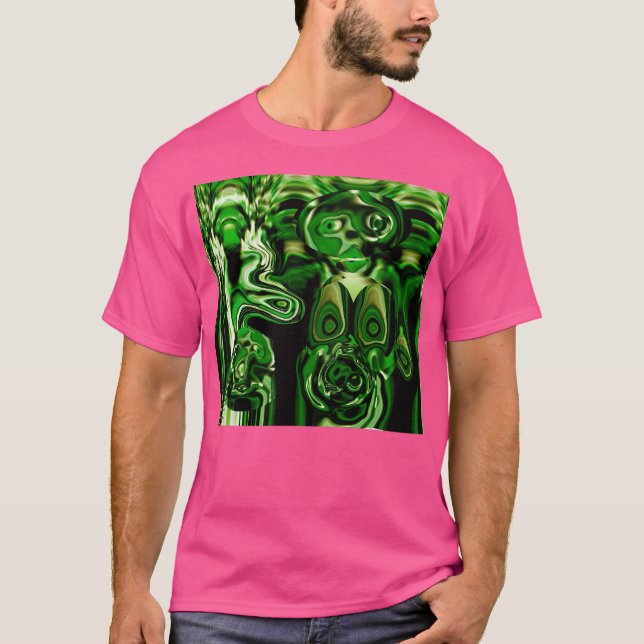 Grönt Ungdom T Shirt (Framsida)