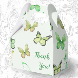 Grönt Unisex Butterfly Baby Shower Tack Presentaskar