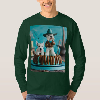 Grönt unisex T-shirt