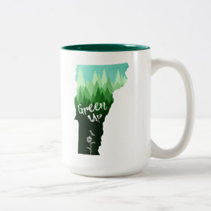 Grönt upp Vermont Två-Tonad Mugg