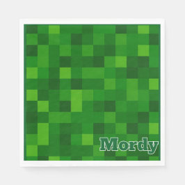 Grönt upsherin napkin pappersservett