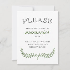 Grönt Utandningssympati minnesmärken Tack Kort