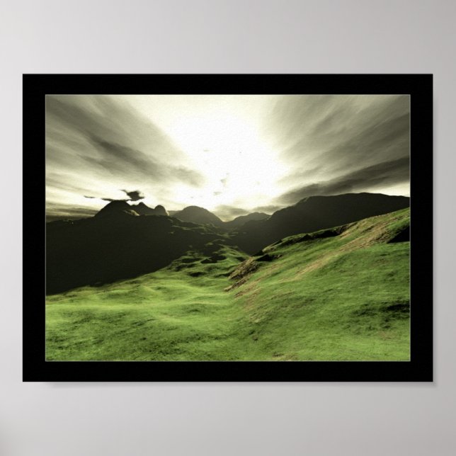 Grönt Väg Poster (Framsidan)