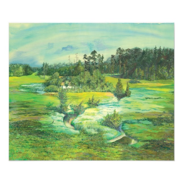 grönt valley fototryck (Framsidan)