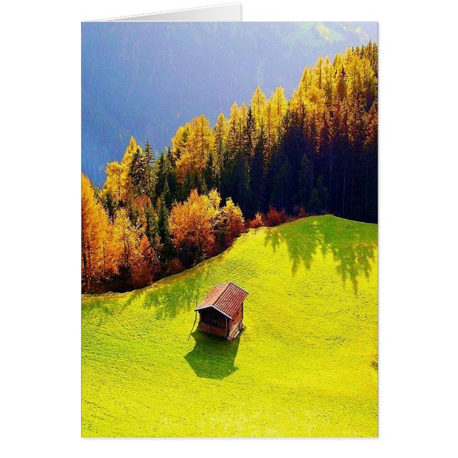 Grönt Valley Hälsningskort (Framsidan)