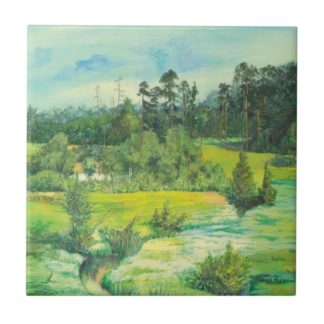 grönt valley kakelplatta (Framsidan)