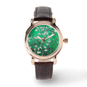Grönt Van Gogh Almond Blommars Armbandsur