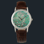 Grönt Van Gogh Almond Blommars Armbandsur<br><div class="desc">Njut av den romantiska blommigten av Vincent Van Goghs klocka,  armbandsur,  van gogh,  vincent van gogh,  blommor,  blommigt,  mandelns blommar,  elegant,  gåvor till henne,  billigt,  grönt</div>