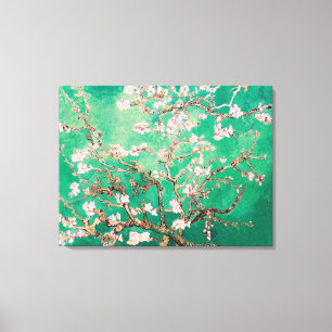 Grönt Van Gogh Almond Blommars Canvastryck