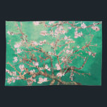 Grönt Van Gogh Almond Blommars Kökshandduk<br><div class="desc">Almond Blommars av Vincent Van Gogh färg,  ändring av upphovsrätten 2gullordDesigns/ PureVintage Kärlek Skaffa skönheten hos Van Gogh's älskade Almond Blommar i färger som matchar ditt hem. vincent van gogh,  van gogh,  mandel blommar,  blommor,  blommigt,  söt,  vacker.</div>