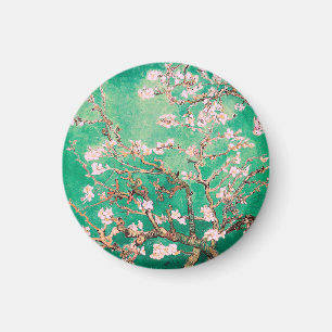 Grönt Van Gogh Almond Blommars Magnet