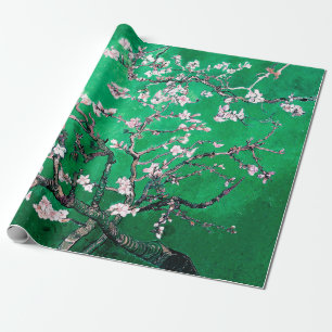 Grönt Van Gogh Almond Blommars Presentpapper