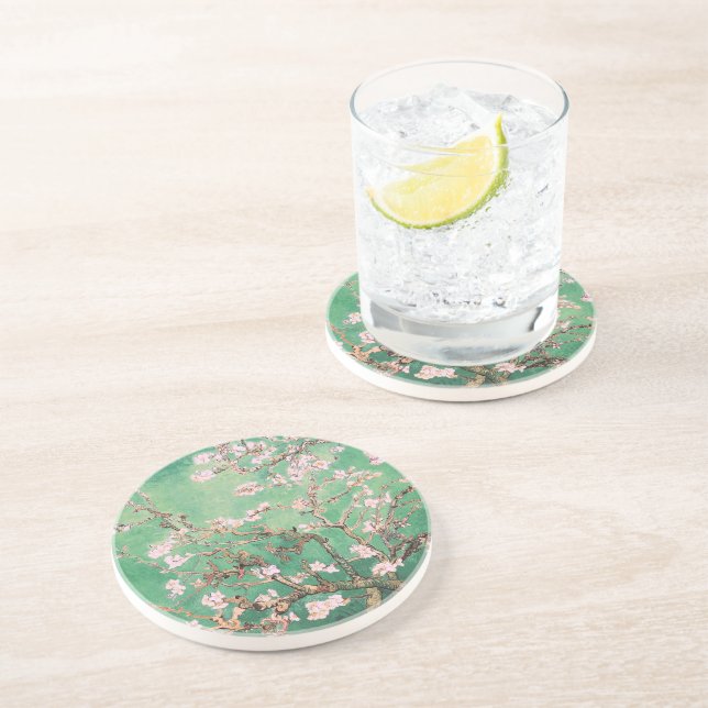 Grönt Van Gogh Almond Blommars Underlägg (Sidan)