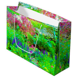 Grönt Vår Garden Landscape med ponnyer