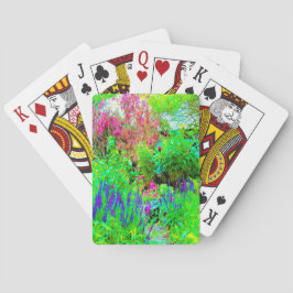 Grönt Vår Garden Landscape med ponnyer Casinokort