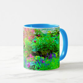 Grönt Vår Garden Landscape med ponnyer Mugg