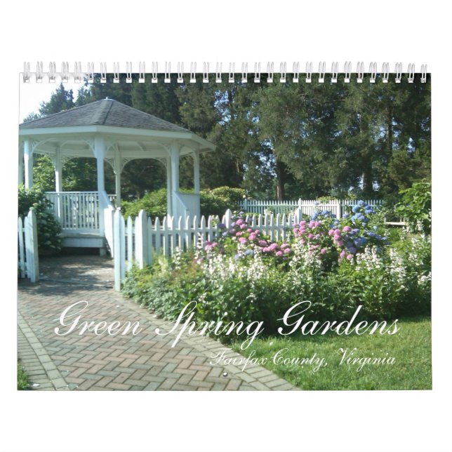 Grönt Vår Gardens, Fairfax County, Virgini.. Kalender (Omslag)