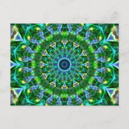 Grönt Vår Kaleidoscope Vykort