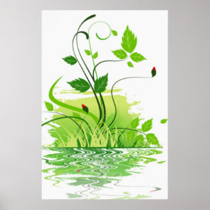 Grönt Vår Poster