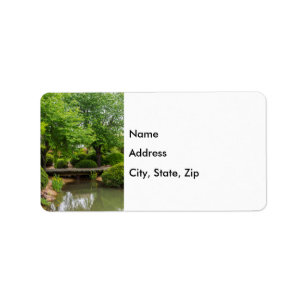 Grönt Vår Stroll Address Label Adressetikett