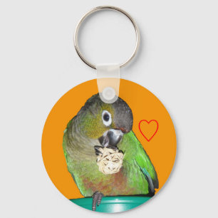 Grönt-varad fräck mot conurekeychain nyckelring