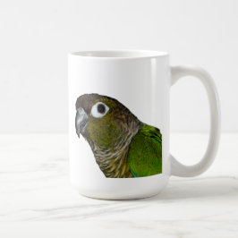 Grönt varade fräck mot Conure Kaffemugg
