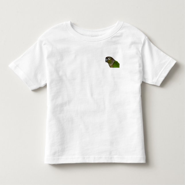 Grönt varade fräck mot Conure T Shirt (Framsida)