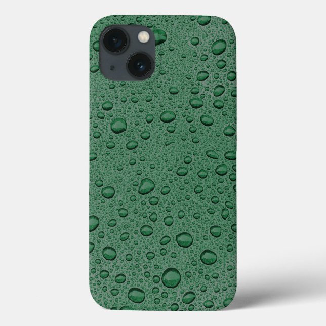 Grönt vatten droplet Fodral-Mate iphone case (Baksida)