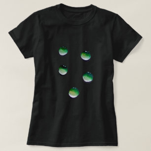 Grönt vatten droppar vatten art t shirt