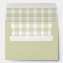 Grönt Vattenfärg Gingham